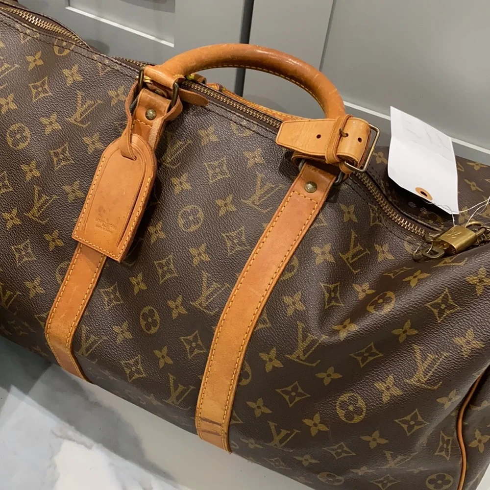 Bundle lot of 3 authentic Louis Vuitton bags Keepall 45 Keepall 50 and Deauville - Picture 3 of 12